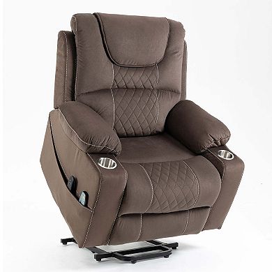 Oversized Lift Recliner with Massage, Heating, OKIN Motor & 400 lb Capacity