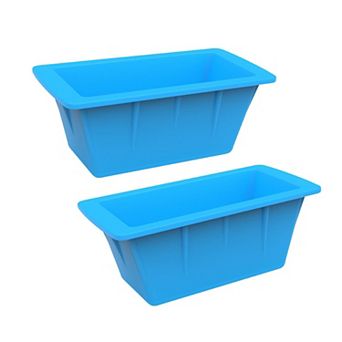 2-Pack 6.6LB Silicone Ice Block Molds for Freezer, Ice Pops, Soup & Seafood