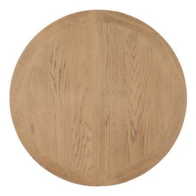 Whisen Retro 5-Piece Dining Table Set with Extendable Table and 4 Upholstered Chairs