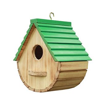 Natural Wooden Hanging Bird House