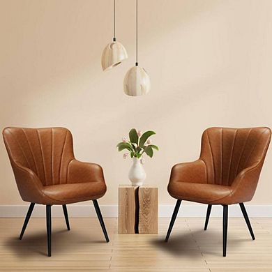 Mid Century Modern Upholstered Accent Chair