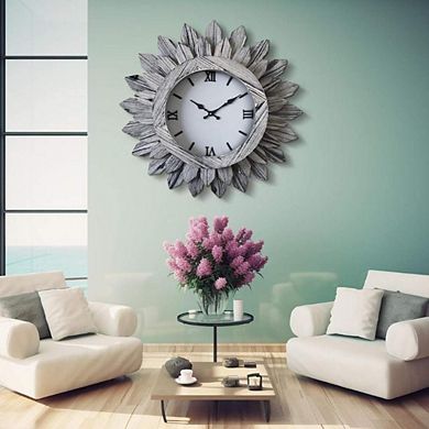 Sunburst Decorative Wall-Mounted Clock