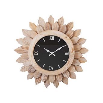 Sunburst Decorative Wall-Mounted Clock