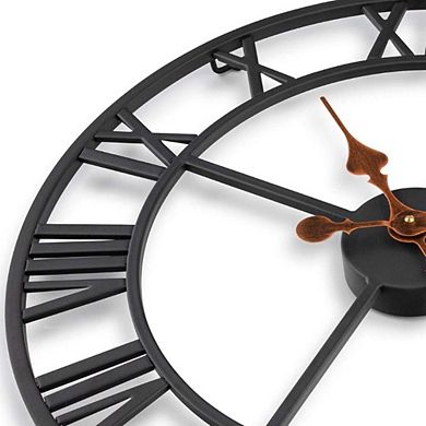 Wrought Iron Wall-Mounted Clock
