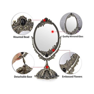 Two-Sided Swiveling Decorative Mirror