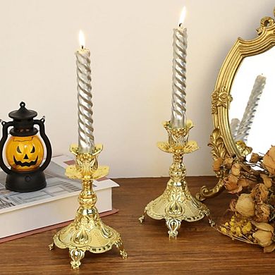 Vintage Flower-Shaped Candle Holders