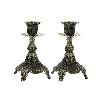 Vintage Flower-Shaped Candle Holders