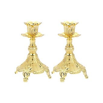 Vintage Flower-Shaped Candle Holders