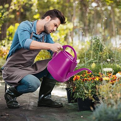 Rose Pink Plastic Watering Can