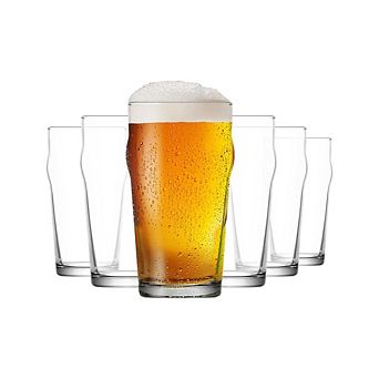 Traditional British Pub Pint Clear Glasses