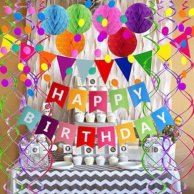 Splendid Frame Colorful Birthday Banner