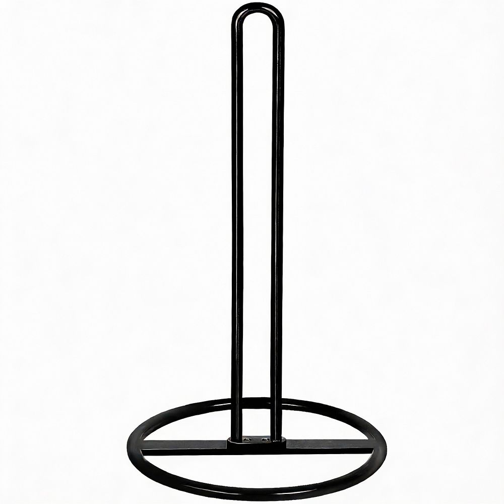 Black Steel Paper Towel Holder