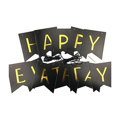 Splendid Frame Black Party Banner