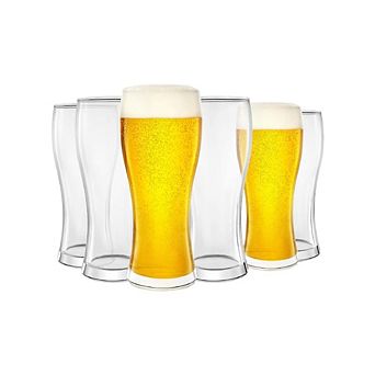 Modern Beer Pint Drinking Glasses Set