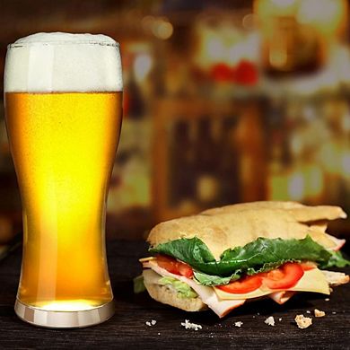 Modern Beer Pint Drinking Glasses Set