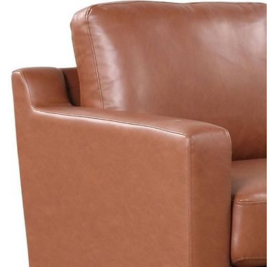 Brown Upholstered Triton Armchair