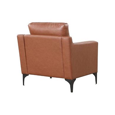 Brown Upholstered Triton Armchair