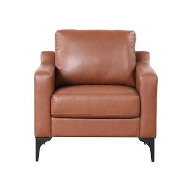 Brown Upholstered Triton Armchair