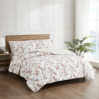 Modern Threads Reversible Cotton Floral Quilt Set