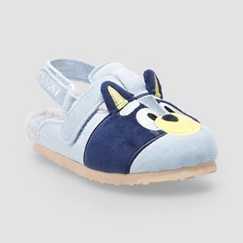 Bluey Toddler Boys Slip-On Sherpa Sandals