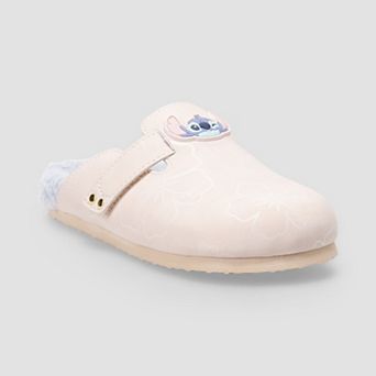 Disney's Stitch Youth Girls Sherpa Slip-On Mules