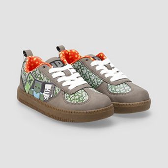 Minecraft Youth Boys Low Top Lace-Up Sneakers