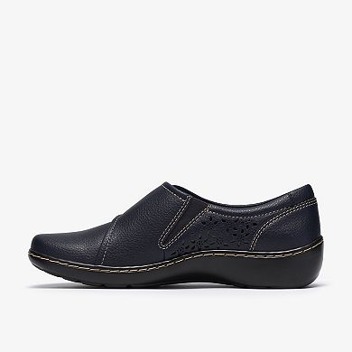 Clarks® Cora Teagan Women's Leather Slip-On Casual Shoes