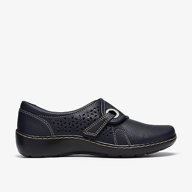 Clarks® Cora Teagan Women's Leather Slip-On Casual Shoes