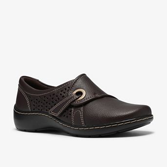Clarks® Cora Teagan Women's Leather Slip-On Casual Shoes