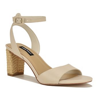 Nine West Pheba Women's Almond Toe Block Heel Dress Sandals