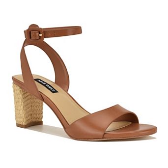 Nine West Pheba Women's Almond Toe Block Heel Dress Sandals