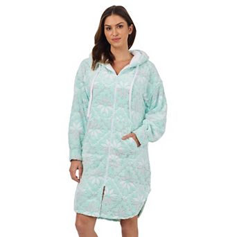 Women's Cuddl Duds® Cozy Plush Hooded Zip Robe
