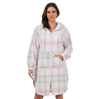Women's Cuddl Duds® Cozy Plush Hooded Zip Robe