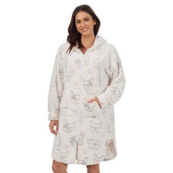 Women's Cuddl Duds® Cozy Plush Hooded Zip Robe