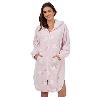 Women's Cuddl Duds® Cozy Plush Hooded Zip Robe