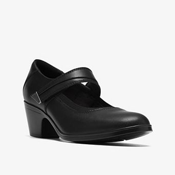 Clarks® Emily2 Jaynie Women's Leather Mary Jane Block Heels