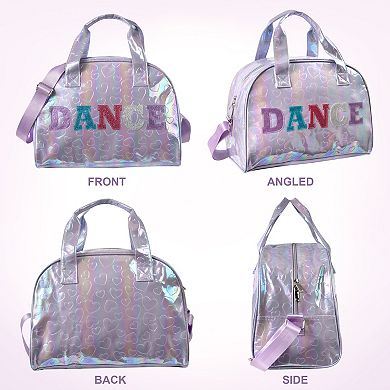 Metallic Hearts Dome Shape Duffel Bag