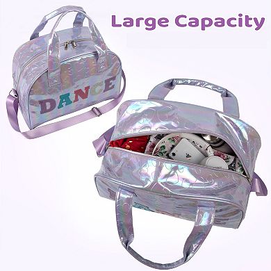 Metallic Hearts Dome Shape Duffel Bag