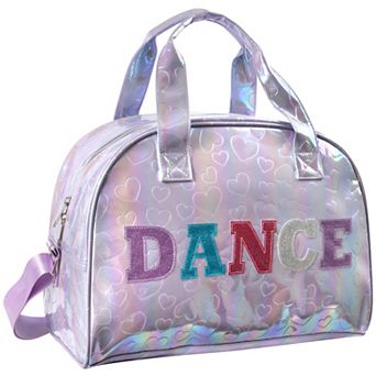 Metallic Hearts Dome Shape Duffel Bag