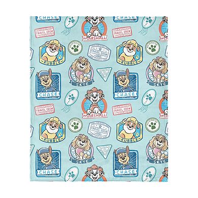 Paw Patrol Pup Stamps Silk Touch Throw Blanket 46" x 60"