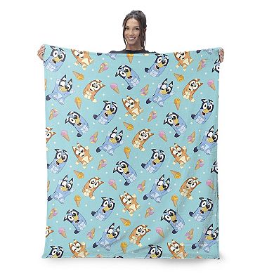 Disney's Bluey Loving Ice Cream Silk Touch Throw Blanket 46" x 60"