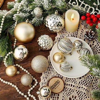 36-Pcs Shatterproof Hanging Christmas Balls Ornaments