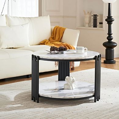 Minimalist Round Modern Accent Table