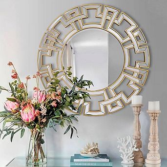 Gold Modern Decorative Accent Mirror