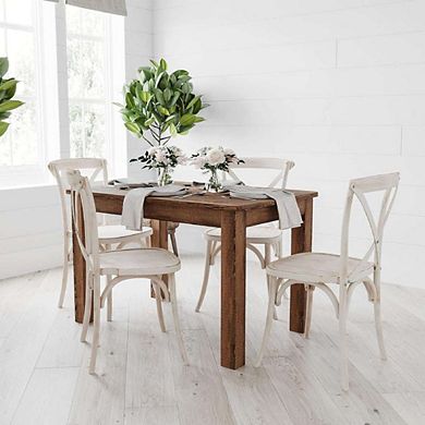 Rustic Solid Pine Farm Dining Table