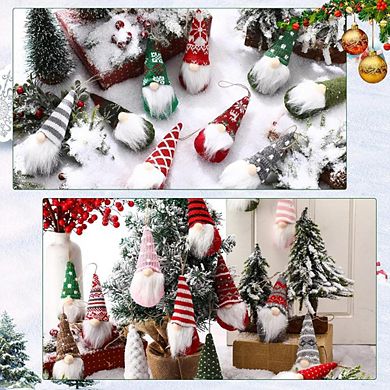 36-Pcs Christmas Tree Plush Gnome Ornaments