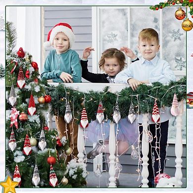 36-Pcs Christmas Tree Plush Gnome Ornaments