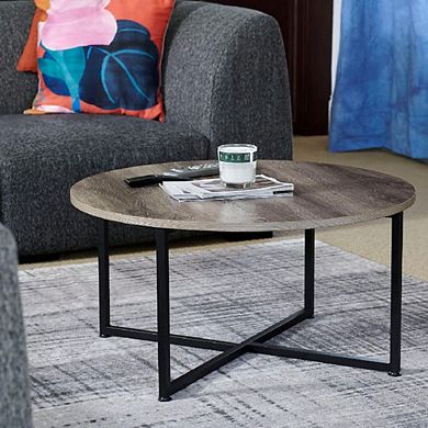 Rustic Ashwood Wood Grain Accent Table