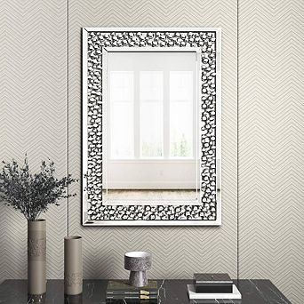 Venetian Accent Mirror With Rhinestones