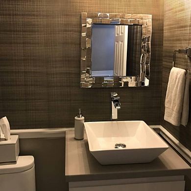 Abstract Wave Shaped Decorative Accent Mirror